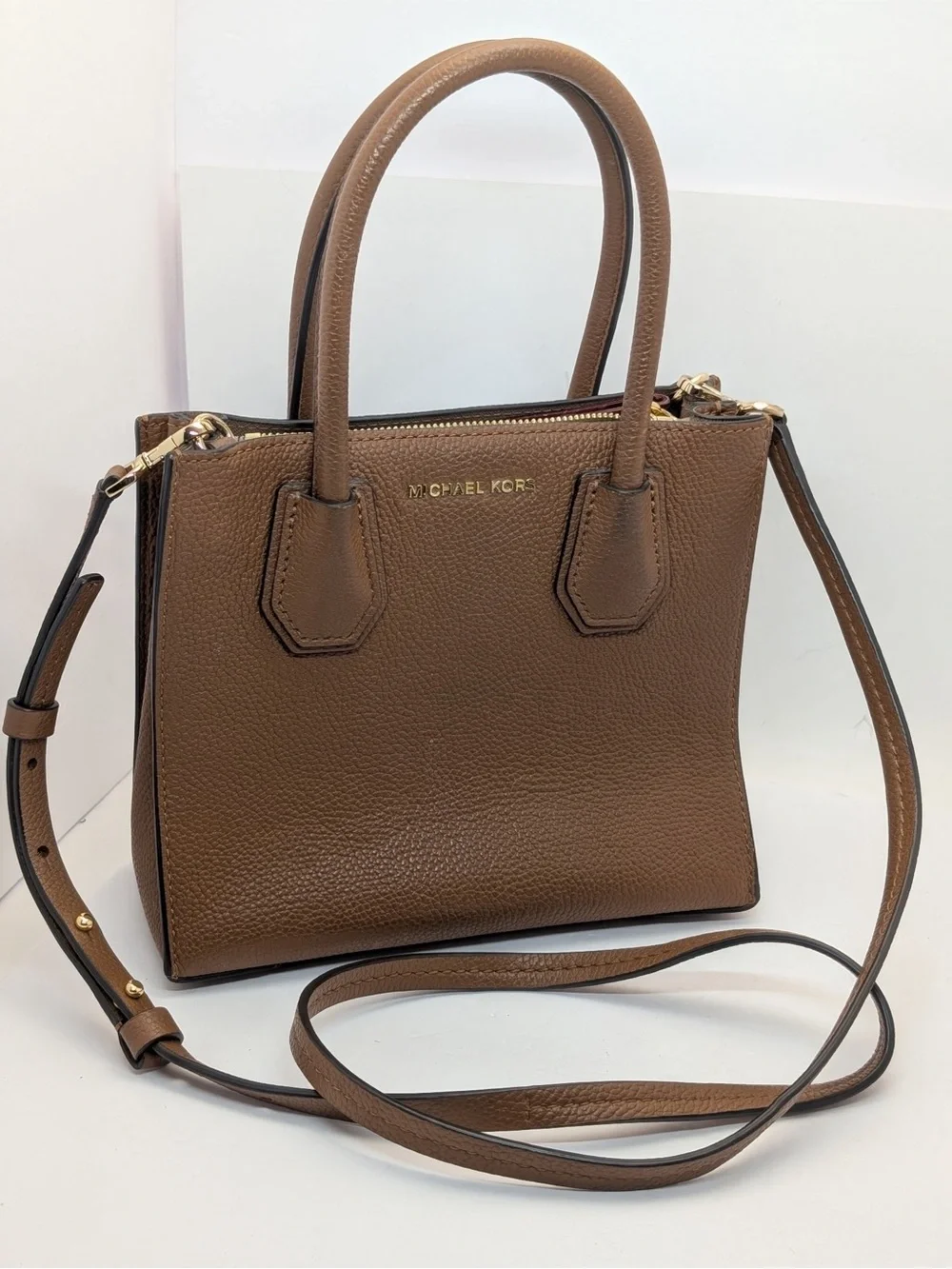 Michael Kors Mercer Medium Mini Messenger Bag Cross Body Satchel Purse Boho